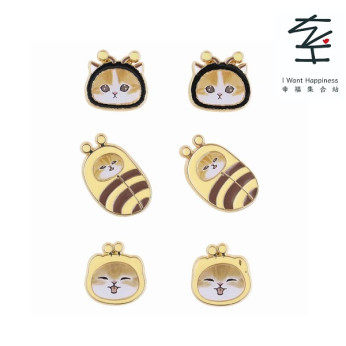 💢售罄💢mofusand Mofumofu Store 蜜蜂貓咪耳環套裝