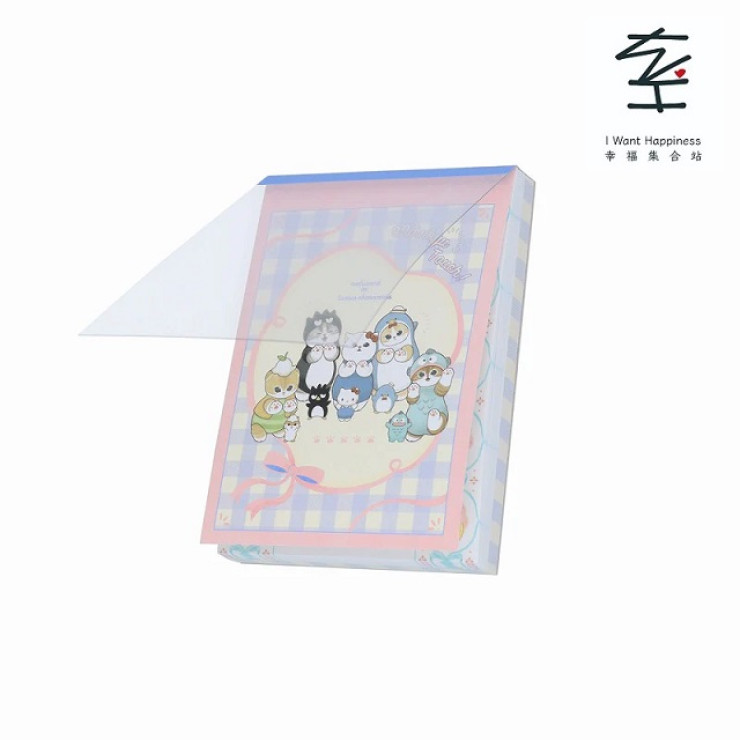 日本直送 - mofusand x Sanrio 角色 記事Memo Mini（藍色）