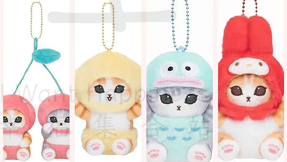 日本超人氣卡通Mofusand 貓咪 x Sanrio 角色2024版